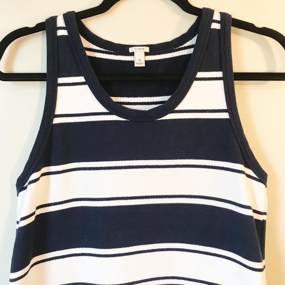 J.Crew Striped Terry Cloth Tank Dress- Sz XS - Picture 3 of 4